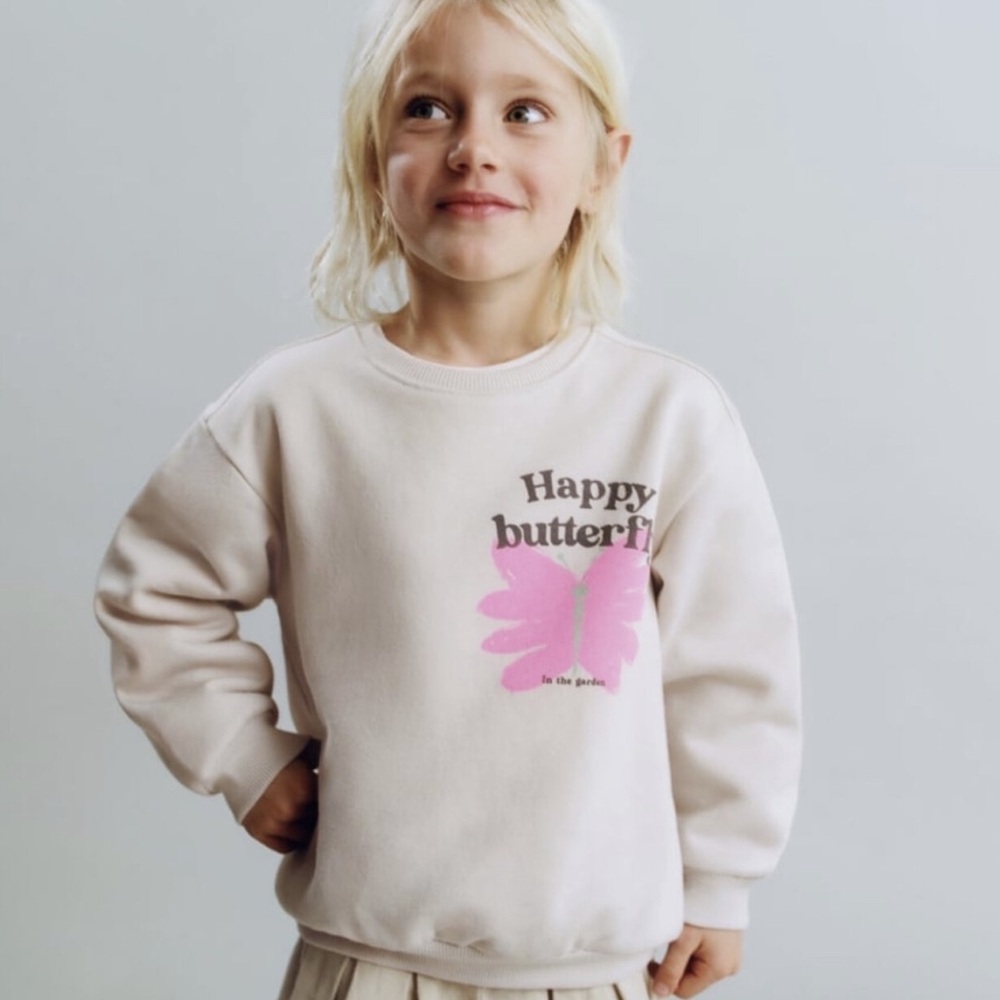 Zara Girls Butterfly Pullover